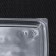 Plastic disposable lid "Yuzhuralpak", KR-12, 11.1 × 8.5 × 0.8 cm, the color is transparent