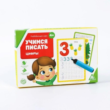 Developing set of writing-stand “Learning to write. Numbers ", 18 cards-5