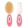 A set of combs with nylon bristles m & in, pink color