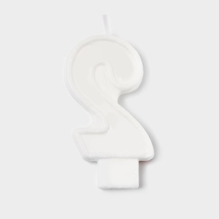Candle figure for the cake "2", 3.7 x 7.2 cm-4