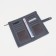 Women's wallet on the button, gray color