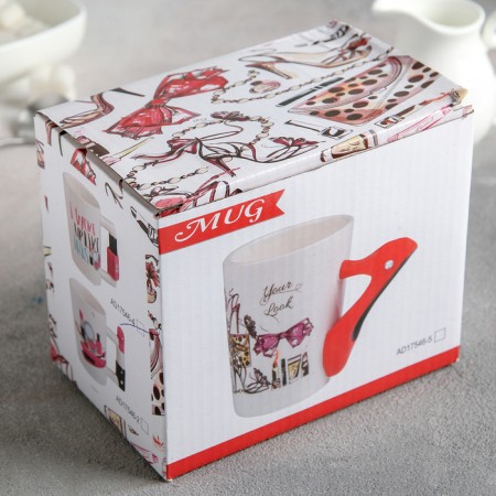 Mug "Women's. Manicure ", 400 ml, white color-2
