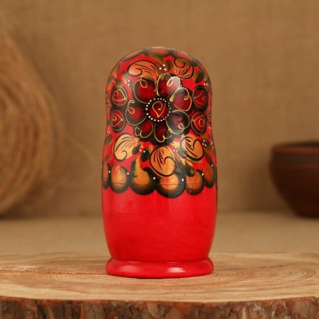 Matryoshka 5 puppet "ala" buds, 14-15cm, manual painting.-3