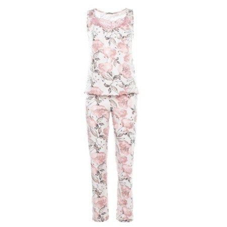 Female homemade set (T -shirt/pants), milk color, size 42-6