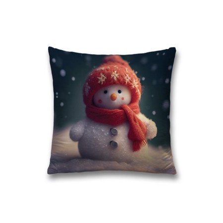 Pillowess decorative "Snowman", on a zipper, size 45x45 cm