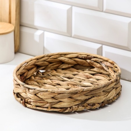 Basket for serving the renal "reed", d = 24 cm, from straw