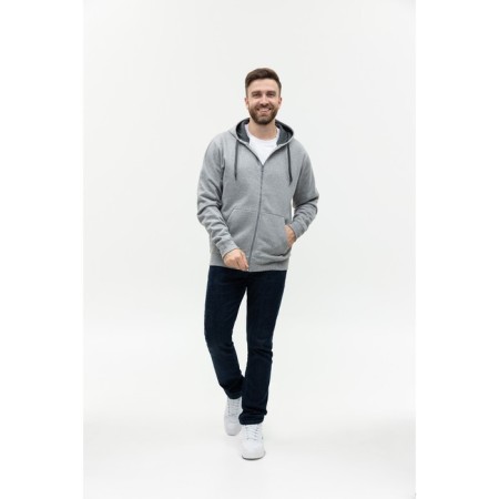Male sweatshirt, size 44, color gray melange-3
