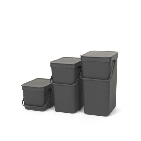 Garbage bucket Brabantia Sort & Go, built -in, gray color, 12 l-5