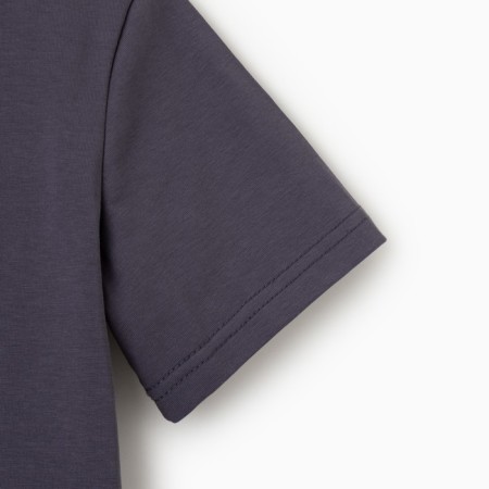 Pajamas for a boy (T -shirt, trousers) minku graphite color, height 110-8