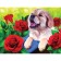 Diamond mosaic with full filling on the canvas "Puppy", 30 x 40 cm