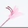 Teaser "pink miracle" with feathers and bells 30 cm, pink