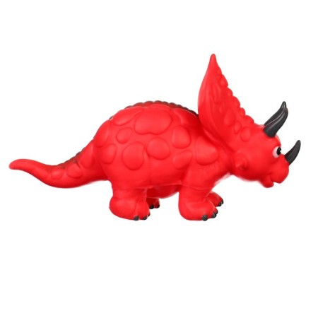 Rubber toy for the bath "Dinosaur: tricratops", 24 cm, with a squeal, crumb I-1