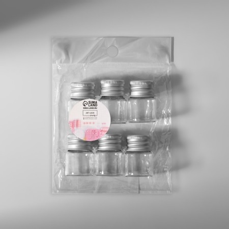 Jars for storing beads, D = 2.2 × 3.2 cm, 6 pcs-4