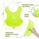 Blooper for feeding silicone with pocket, green color
