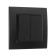 Tot Elegant switch, 10 a, 2 cl., With backlight, hidden, black
