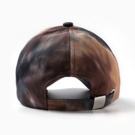Cap "baseball cap" children, brown color/tai-dai, size 54-56-2