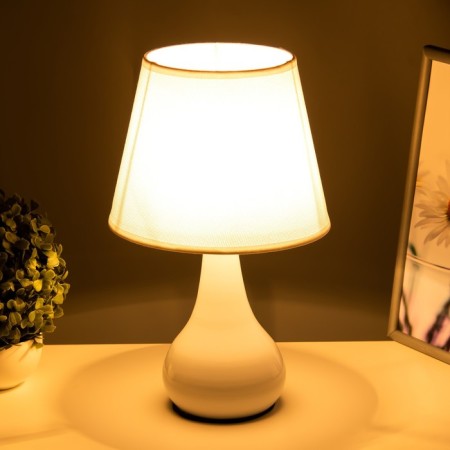 Table lamp 58084/1 1x40W E27 white 20x20x35.5 cm Risalux-2