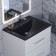 Sink uperwood Foster Quartz, quartz, 60 cm, black matte, coal