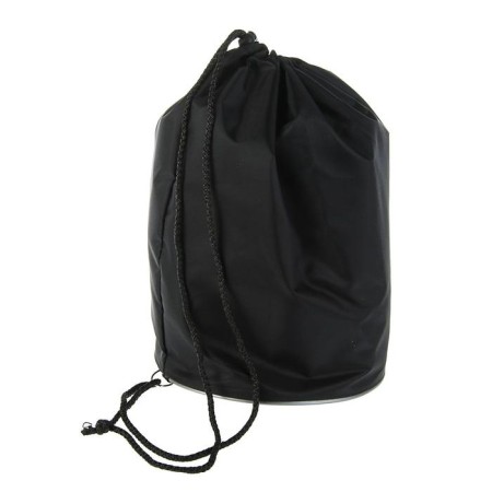 A bag for shoes and balls 360 x 220 mm, round bottom D 220 mm, calligrata (soft polyester, density 210 D), black