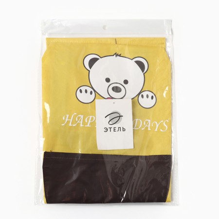 Apron Children's Ethel Bear 44*60cm, col. yellow, 100% p/e-4