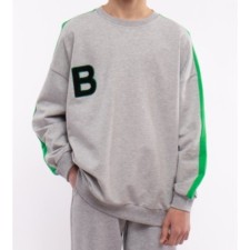 Sweatshirt for a boy, height 128 cm, color gray melange