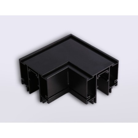 Ambrella connector angular for the Magnetic 48V busbar in the GL3392 BK stretch ceiling, black-1