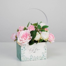 Carriage for flowers with love, 10 × 13 × 15 cm