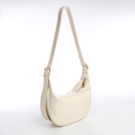Women's bag, baguette, with lightning, milk color-1