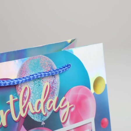Gift holographic package, packaging, Birthday Pressent, 23 x 10 x 18 cm-2