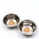 A set of 2 relief bowls on a stand, 2 x 350 ml