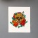 Tattoo on the body "Skull with roses and rubies" mix