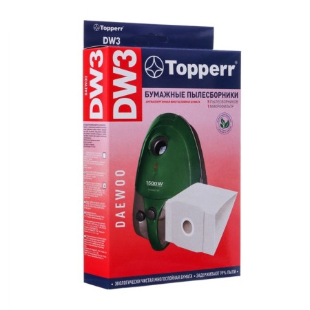 Topperr DW 3 paper vacuum cleaner for vacuum cleaners