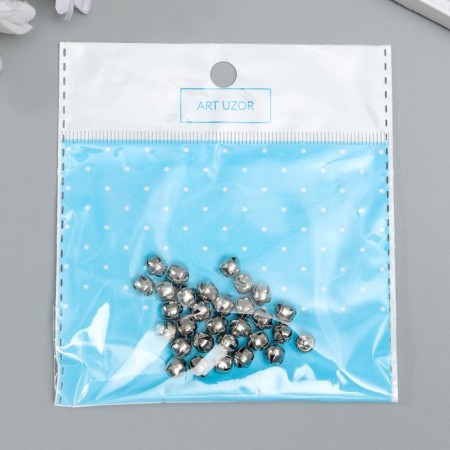 Set of decor for creativity Metal "Silver" d = 0.6 cm set 30 pcs-3