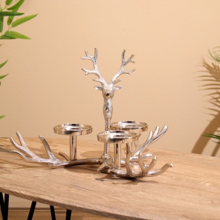 Summary for 3 candles "horns" aluminum 42x42x30 cm-2