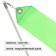 Ribbon for rhythmic gymnastics with a stick Grace dance, 2 m, green color