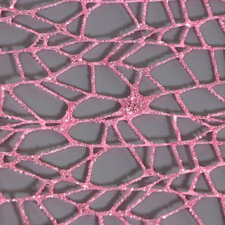 Flower packaging "Spider Web with glitter" pink, 48 cm x 4.5 m-3