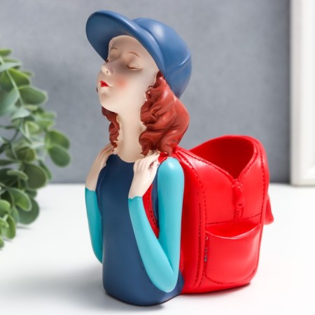 Souvenir Polystone stand "Baby with a backpack, in the cap" MIX 14.7x9.5x7.7 cm-4