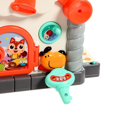 Toy developing logical "house with a pen", light and sound effects, scores, piano, sorter-8