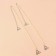Wraps decorative with pearls, metal fittings, 5 mm, 45 cm, steam, white color
