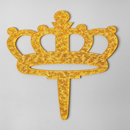Topper "Crown", acrylic, Mix colors