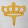 Topper "Crown", acrylic, Mix colors