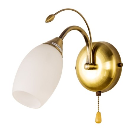 Brazniyvet 12121/1wab MK, 1x40W, E14, 24.5x10x18.5 cm, bronze color