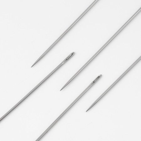 Sewing needles No. 4, d = 0.9 mm, 4.5 cm, 10 pcs, S-7-1