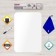 Magnetic-marker refrigerator 42 x 30 cm, brauberg, with marker, magnet and napkin