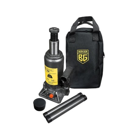 Hydraulic jack Berger BG1271, bottle, 6 t, picking up 200 mm, rise 385 mm