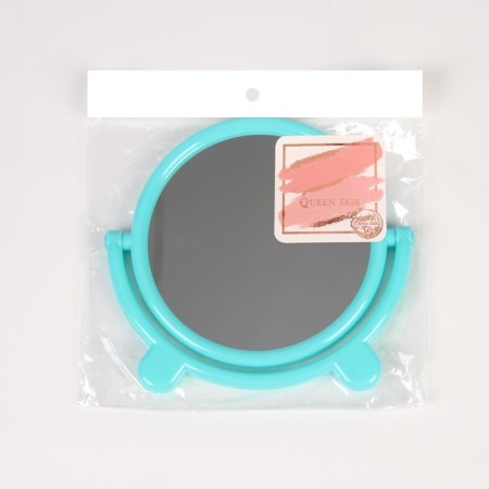 Mirror desktop "circle", with a frame for a photograph, D mirror surface 13.5 cm, color mix-5