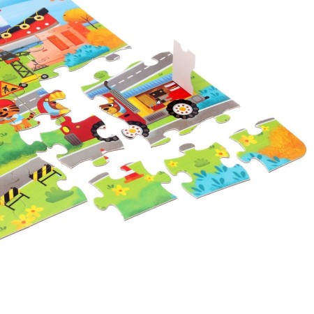 Puzzles with windows "Such different cars", 30 details-2