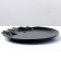Ceramic “Obsidian” plate, black, 27 cm, black color