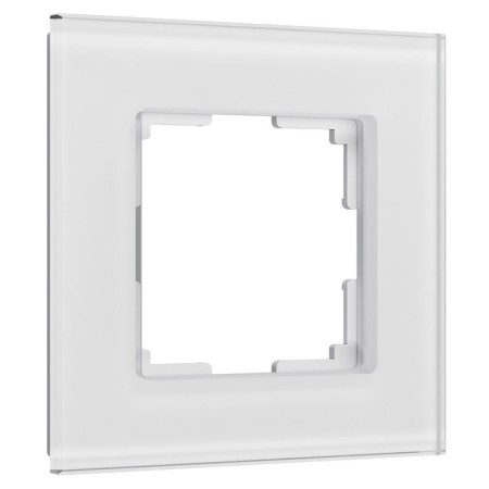 Frame for 1 post SENSO (white, glass Soft-Touch) w0013101