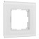 Frame for 1 post SENSO (white, glass Soft-Touch) w0013101